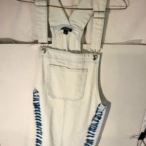 Overall dress/ jean romper dress